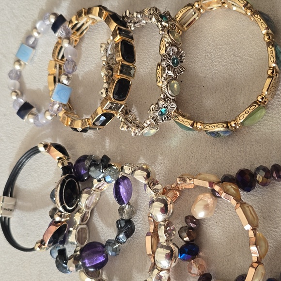 MONET, LIZ CLAIBORNE, ETC. FASHION JEWELRY BRACELETS BUNDLE 14 PIECES - Picture 13 of 16